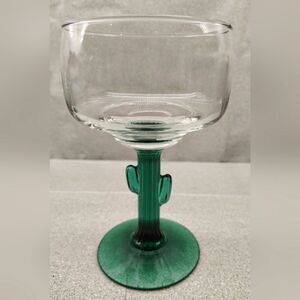 Cactus Green Margarita Glass X 4 Barware  Glasses Home Party